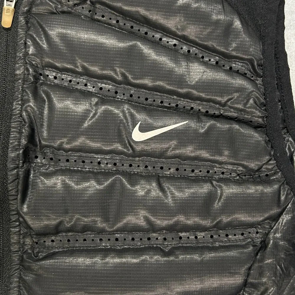 Nike AeroLoft 800 Down Running Vest 546673-010 Black Goose Down Packable wms M